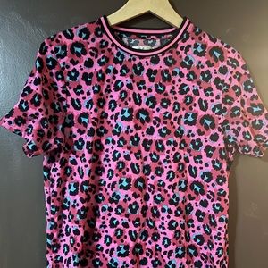 Fashion nova Pink cheetah print shirt